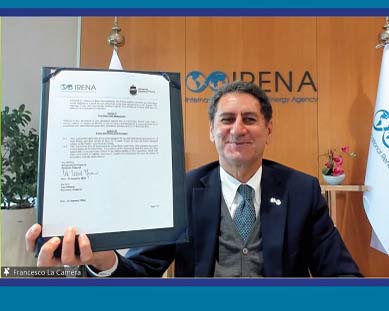 ICS JOINS IRENA IN SUPPORT OF RENEWABLE ENERGY IN SHIPPING