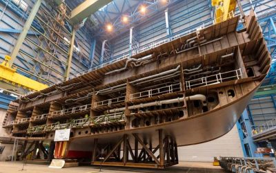 MEYER WERFT BEGINS ASSEMBLY OF NEW P&O GREEN CRUISESHIP
