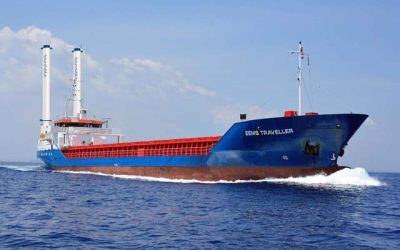 TWIN SUCTION SAILS FOR DUTCH CARGO SHIP
