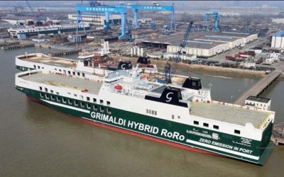 GRIMALDI TAKES DELIVERY OF SIXTH GG5G RO-RO