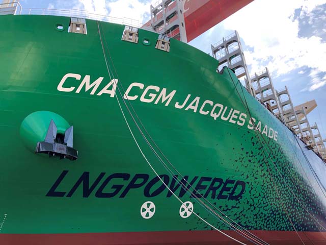 CMA CGM LNG fuelled ship