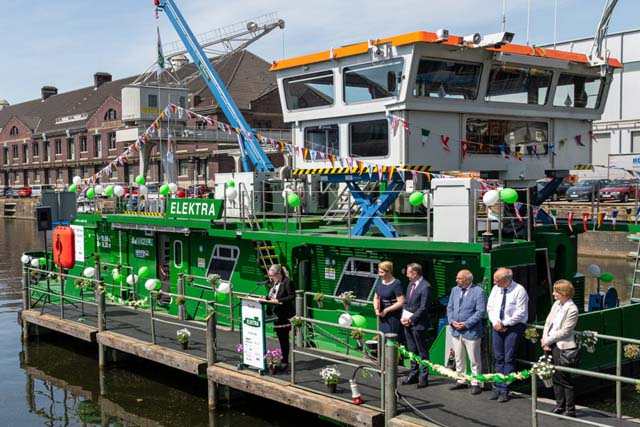 FIRST EMISSION-FREE PUSHBOAT NAMED IN GERMANY