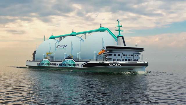 C-job LH2 hydrogen tanker design