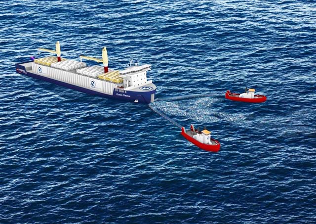 SHIP CONCEPT AIMS TO PRODUCE HYDROGEN FUEL FROM PLASTIC WASTE