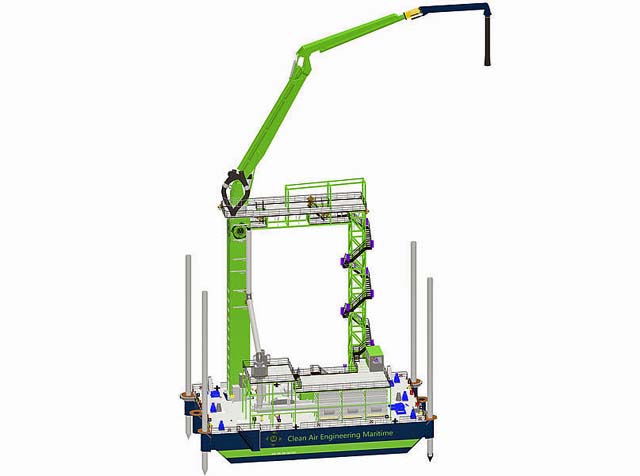 schottel-scrubber METS-3 exhaust cleaning barge