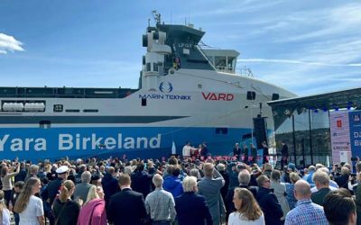 ALL-ELECTRIC AUTONOMOUS CONTAINERSHIP NAMED IN NORWAY