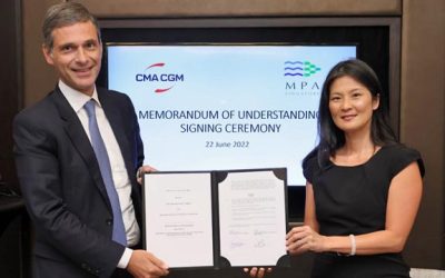 CMA CGM COLLABORATES WITH SINGAPORE FOR DECARBONISATION