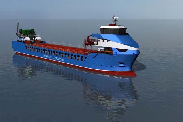 conoship-tata Van Dam Shipping Tata Steel hydrogen ship