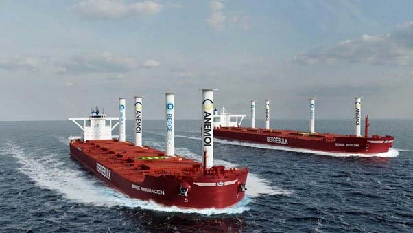 Amemoi rotor sails - Berg Bulk