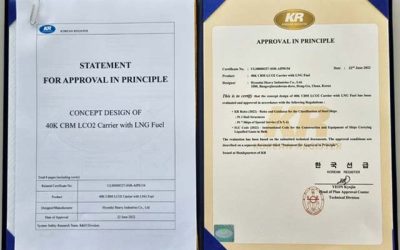 KOREAN AiP ISSUED FOR CO2 CARRIER PROJECT