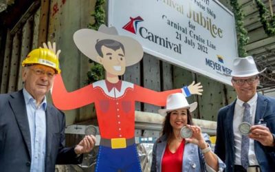 MEYER WERFT LAYS KEEL FOR THIRD CARNIVAL LNG-FUELLED CRUISESHIP