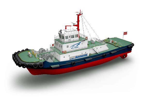 NYK/IPS ammonia fuelled tug
