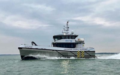 HYDROFOILS CUT EMISSIONS BY 10% ON WINDFARM VESSEL