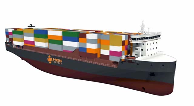 X-Press feeder methanol fuelled feeder