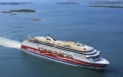 BALTIC FERRY COMPANY CLAIMS ONE-THIRD CUT IN EMISSIONS