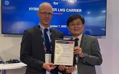 DSME RECEIVES AiP FOR HYBRID LNGC