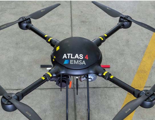 Atlas drone (RPAS) EMSA