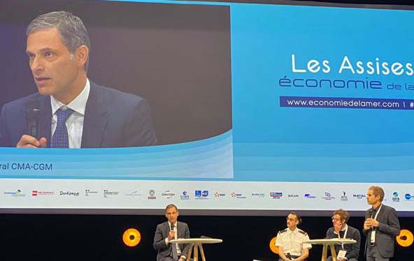 cmacgm-saade Rodolphe Saadé CMA CGM at conference