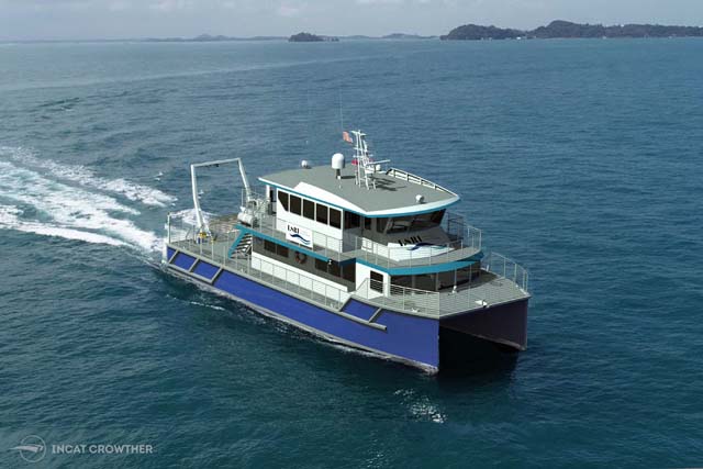 LSRI hybrid research vessel (Incat Crowther)