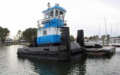 MINI-TUG DESIGN USES BATTERY POWER