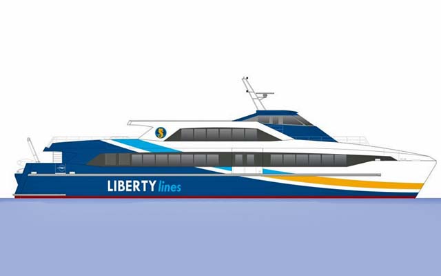 Liberty Lines hybrid fast ferry (EST-Floatech)