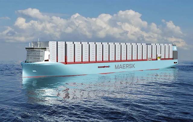 Maersk methanol fuelled container ship