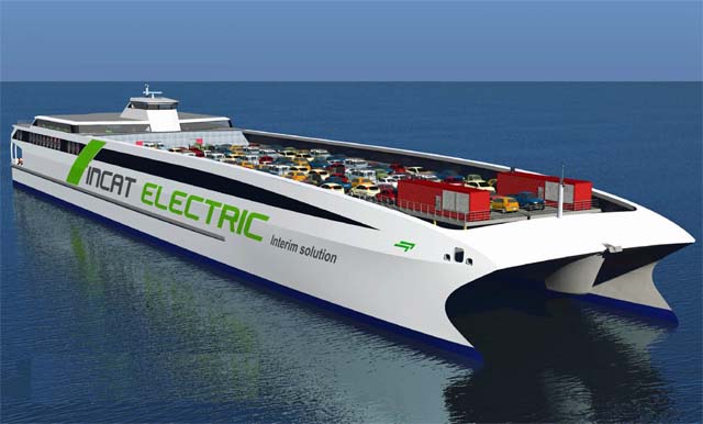 incat-electric Incat electric ferry design (Incat)