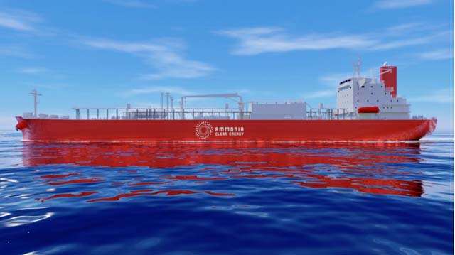Ammonia tanker (MOL, TSUNEISHI SHIPBUILDING and Mitsui E&S)