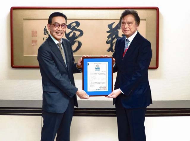 ClassNK certification for Fukujin (ClassNK/JLA)