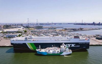 NYK’S LNG-BATTERY HYBRID PCTC TAKES ON FIRST LNG BUNKERS