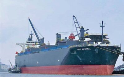 NYK BUNKERS BIOFUEL ON WOOD CHIP CARRIER