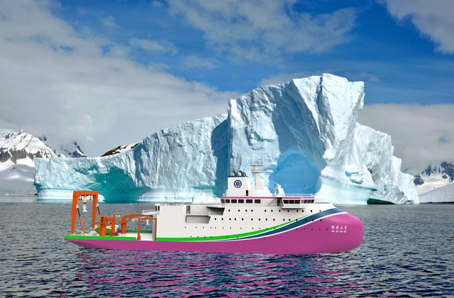 Polar research Icebreaker. (Guangzhou Shipyard / JLA)