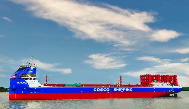 cosco-electric Electric container river vessel (Cosco)