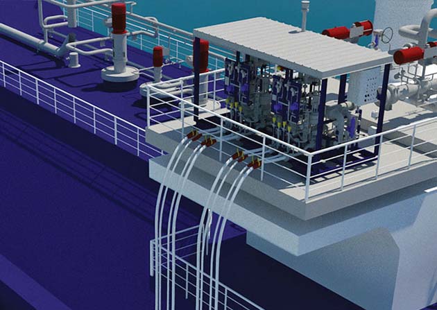 Ship to truck or STS LNG bunkering (Gas and Hear SpA)