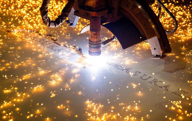 meyer-nyk Steel cutting NYK cruise ship (Meyer)