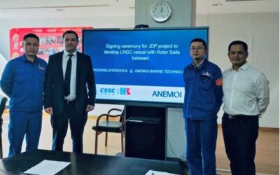 ANEMOI AND HUDONG-ZHONGHUA JOIN ON ROTOR SAIL FOR GAS TANKERS