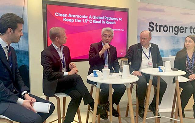 mol-cop28 MOL president speaking at COP28 (MOL)