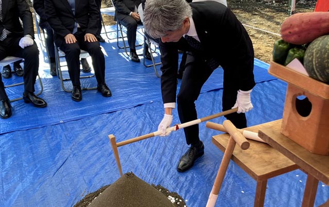 NYK biofuel test centre groundbreaking (NYK)