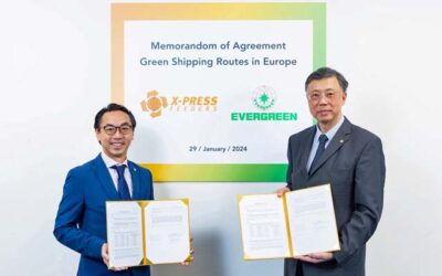 X-PRESS FEEDERS SIGNS DEAL WITH EVERGREEN FOR METHANOL FUTURE