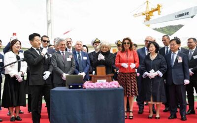LATEST GREEN GRIMALDI VESSEL DELIVERED IN KOREA