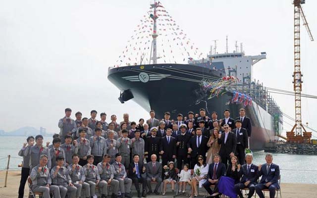 Korea Shipbuilding Danaos launch (KS)