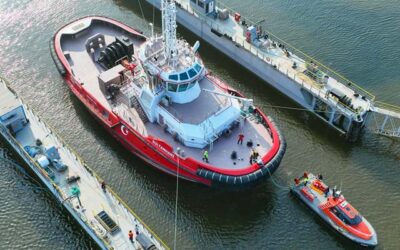 FIRST LNG VOITH TRACTOR TUG LAUNCHED