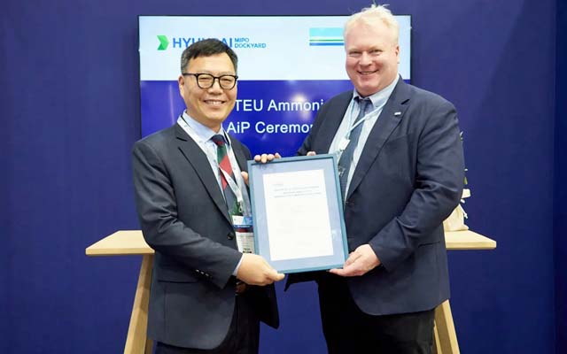 HD HYUNDAI MIPO RECEIVES DNV AIP FOR DUALFUEL FEEDER SHIP. Clean