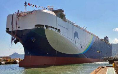 MITSUBISHI LAUNCHES DUAL-FUEL PCTC IN JAPAN