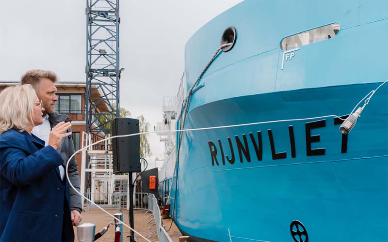 Rijnvliet naming (Holland Shipyards)