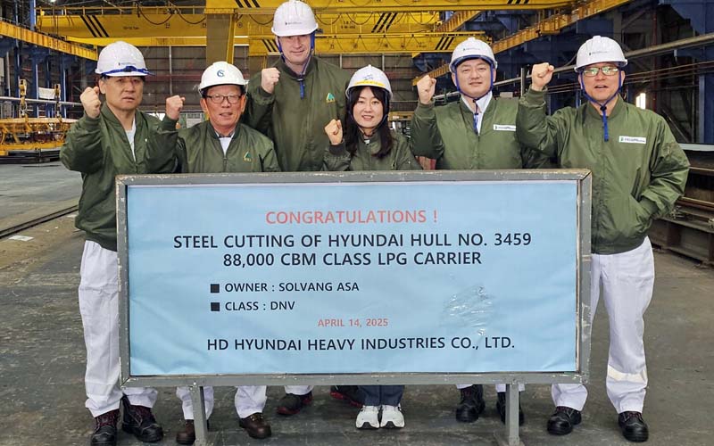 VLGC steel cutting (Solvang)