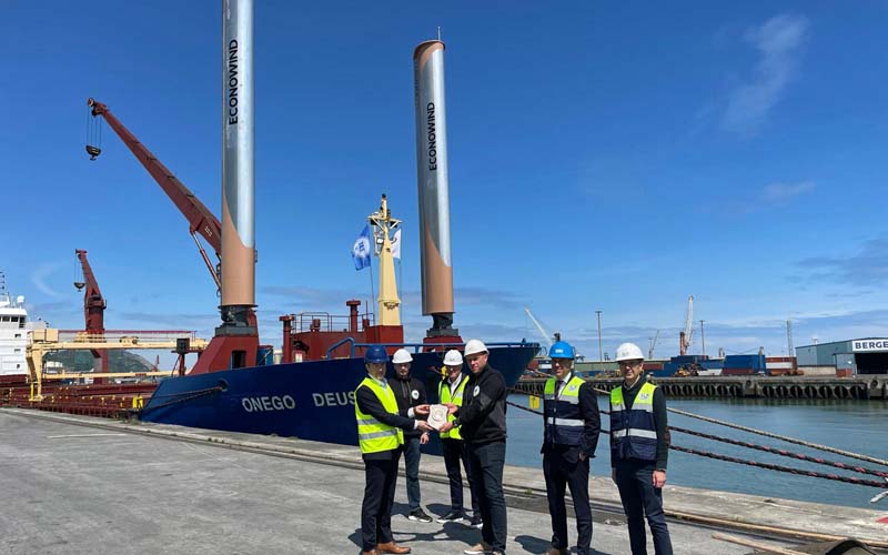 BILBAO PORT WELCOMES WIND-ASSISTED CARGO SHIP
