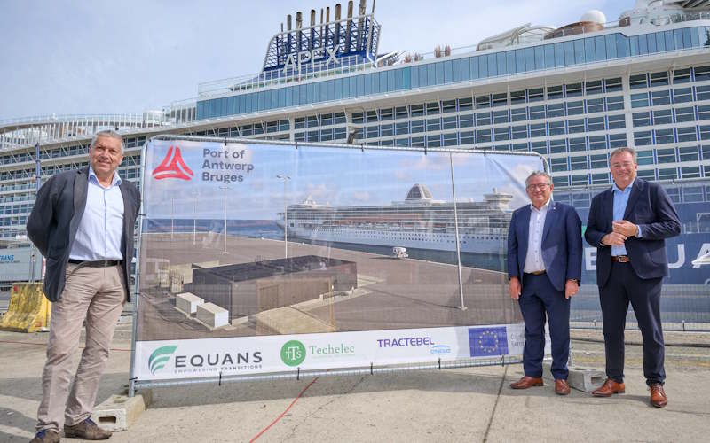 shore power starts (Antwerp port)