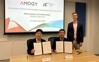 AMOGY AND A*STAR PARTNERSHIP WILL ACCELERATE AMMONIA FUEL IN SINGAPORE