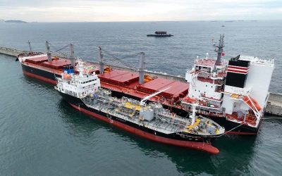 ULSAN PORT CARRIES OUT KOREA’S FIRST GREEN METHANOL STS BUNKERING